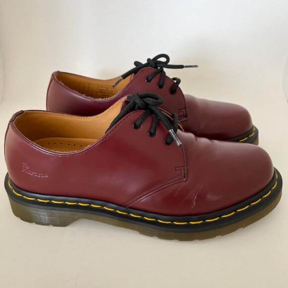 DR. MARTENS 1461 Smooth Leather Oxford Shoes Cherry Red Men\'s 7 Ladies 8 main image 4